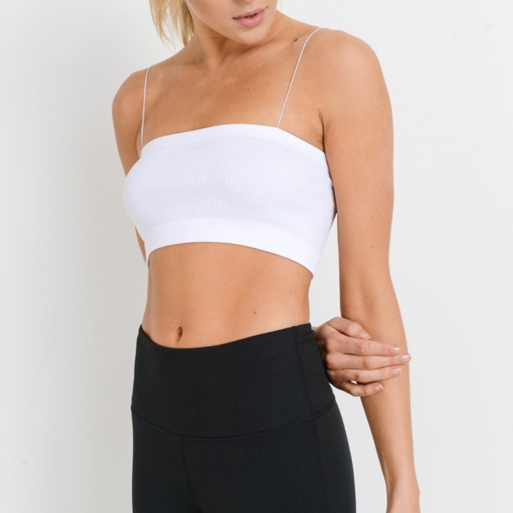 Ribbed Tube Top - White